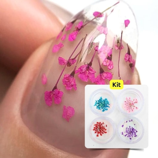 Como escolher as flores secas ideais para sua nail art