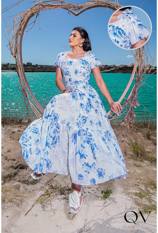 tendências vestidos florais 2025