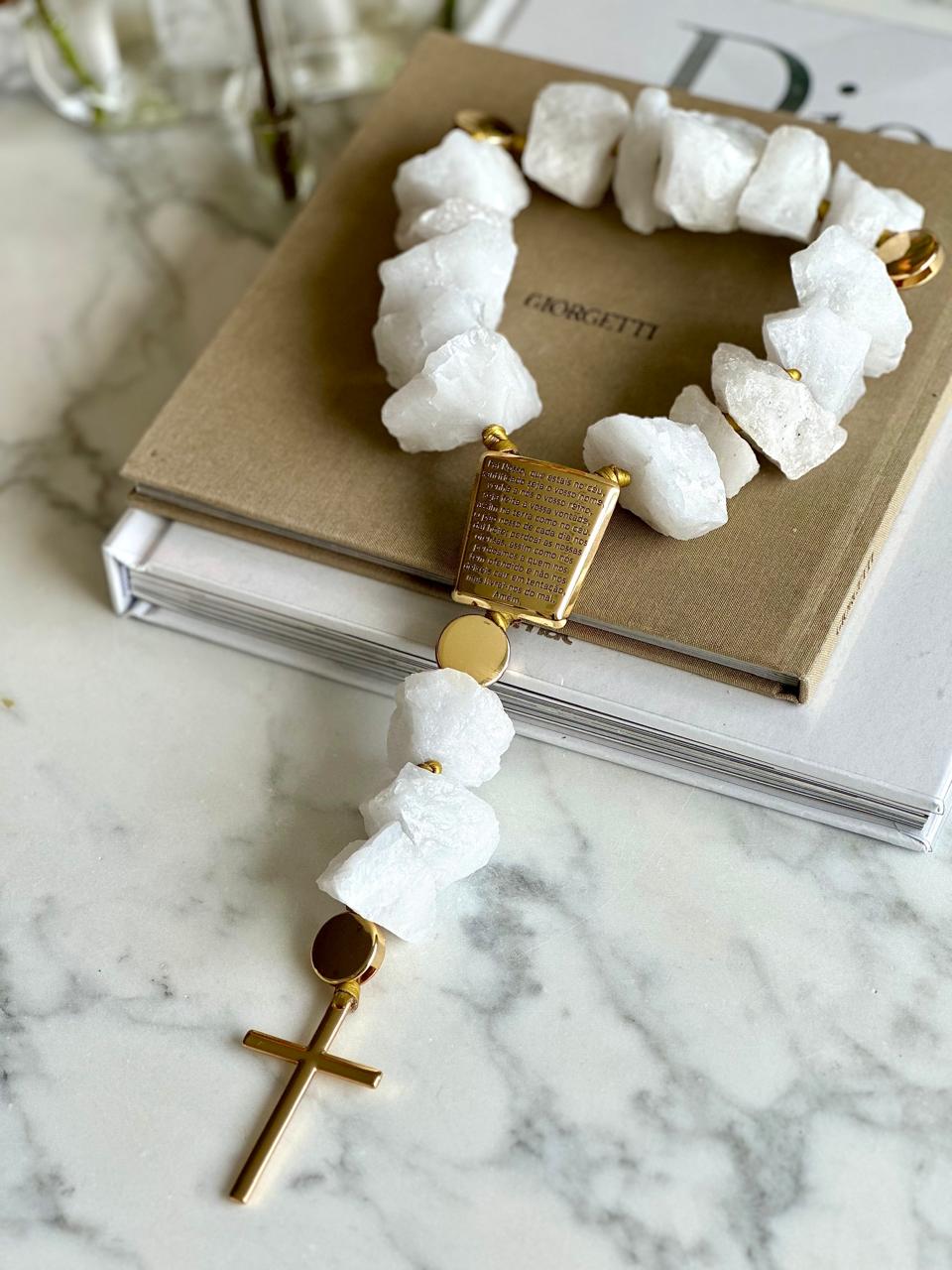 erros comuns ao comprar terço de mesa quartzo branco