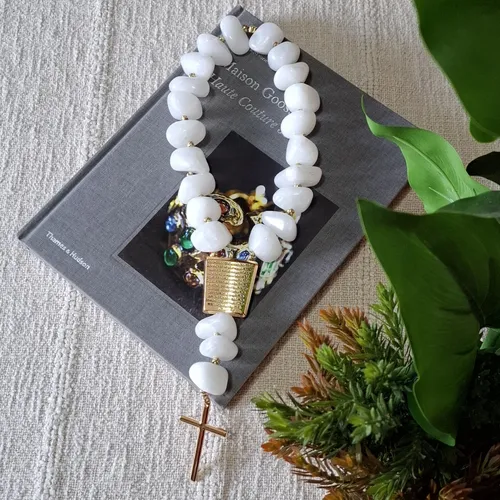 terço de mesa quartzo branco vs terço de cristal