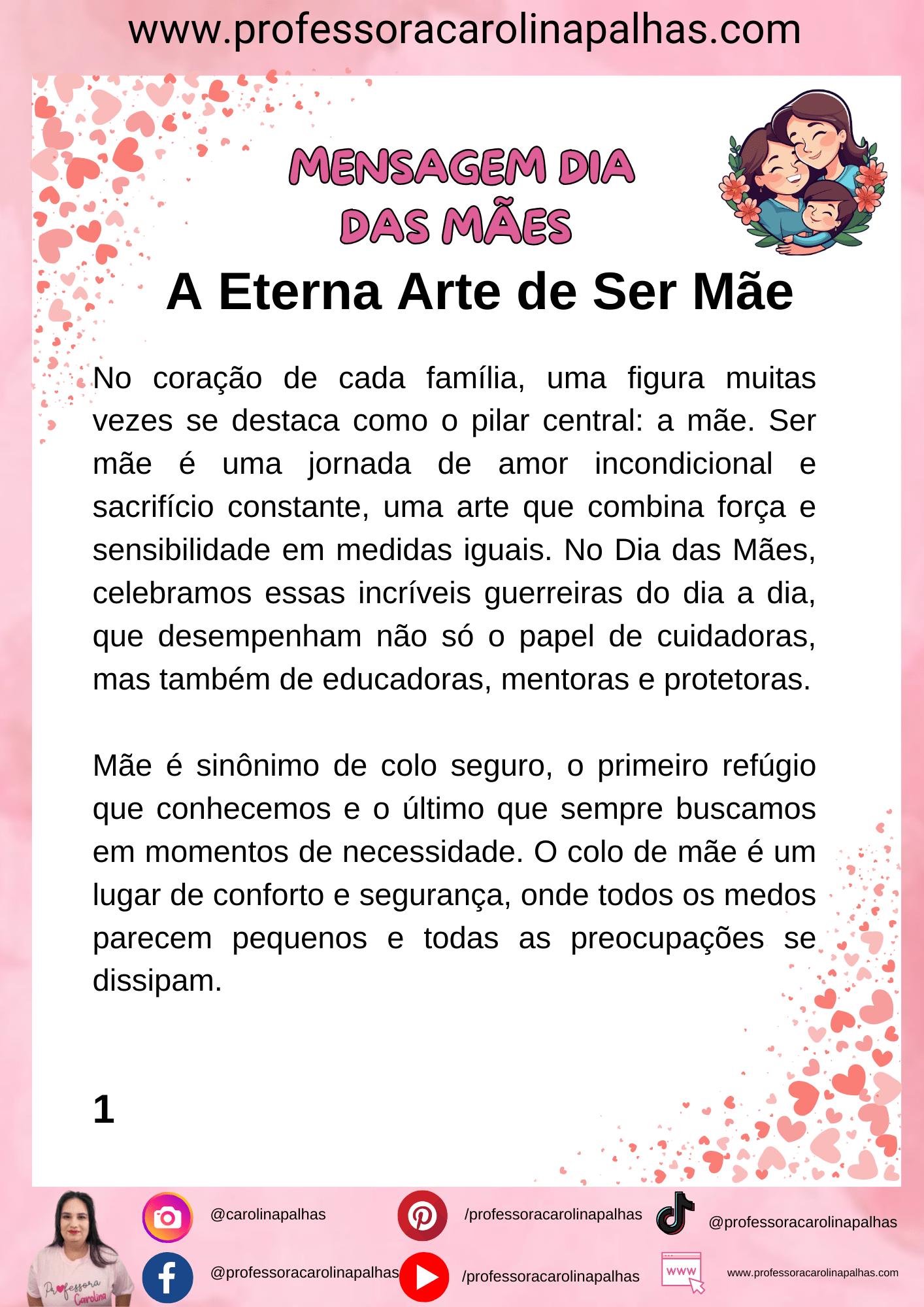 mensagens dia das mães 2026