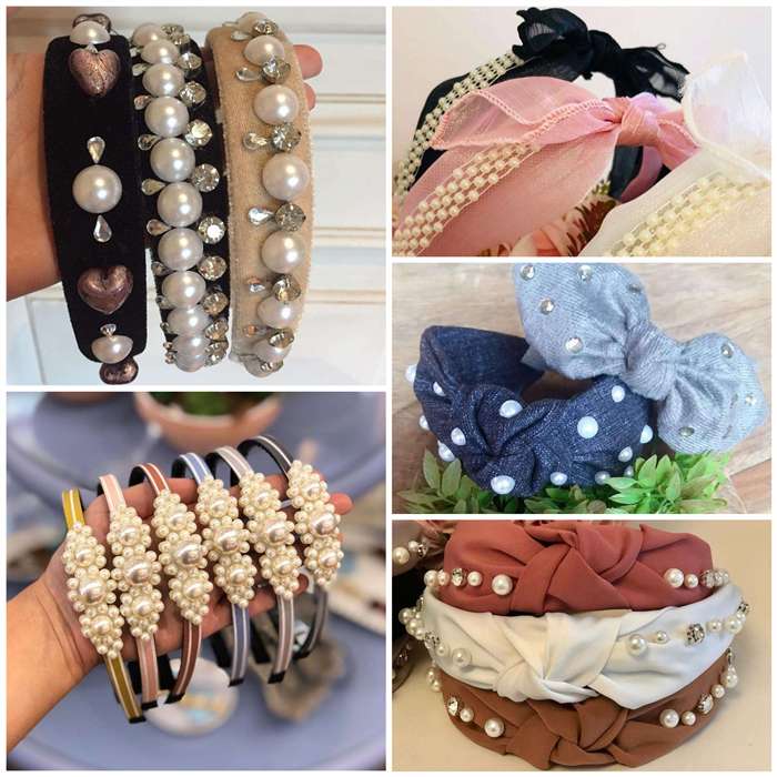 tiaras de perola para bebe