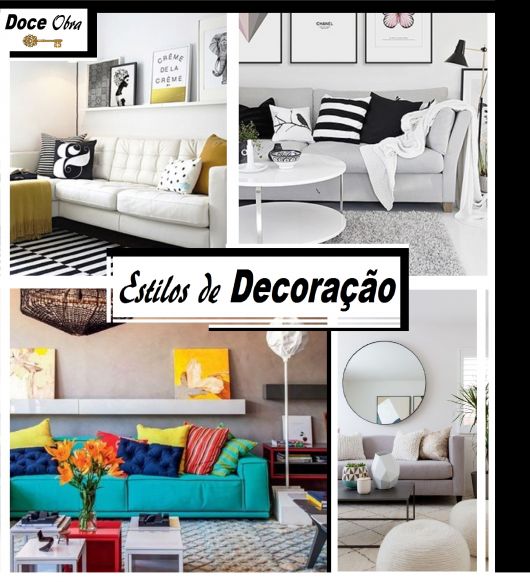 tipos de decoração para sala