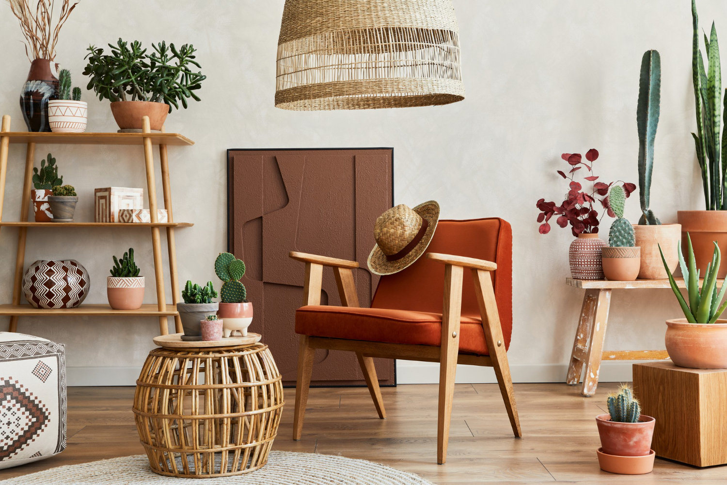 decoração boho chic