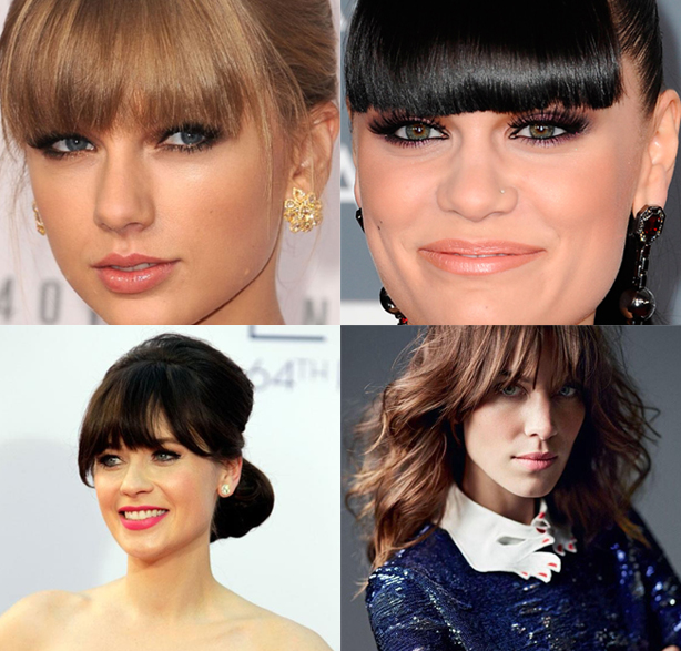 franja reta vs curtain bangs qual escolher