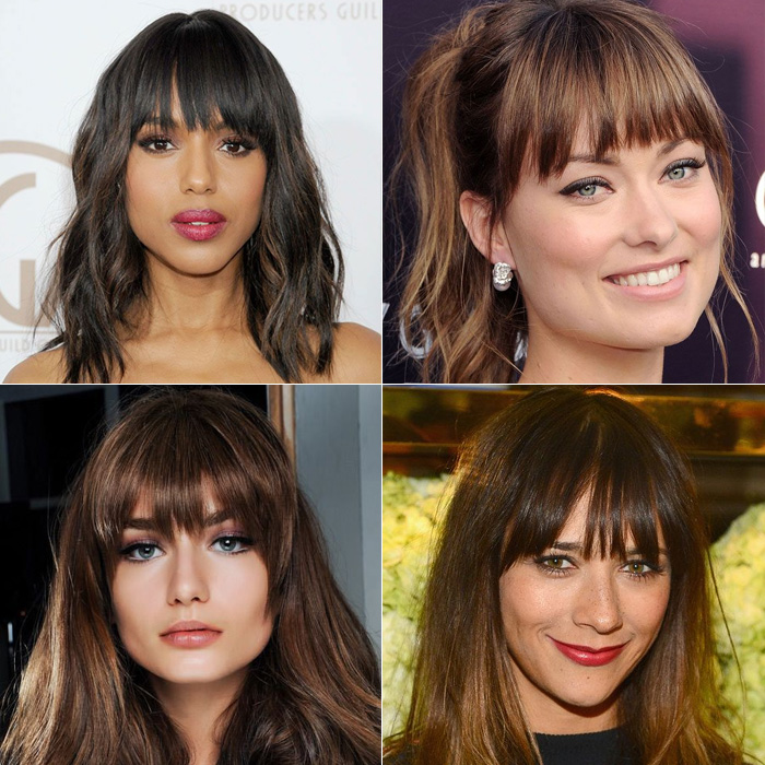 franja desfiada para rosto redondo passo a passo