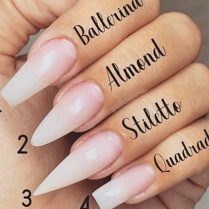 formatos de unhas para unhas fracas