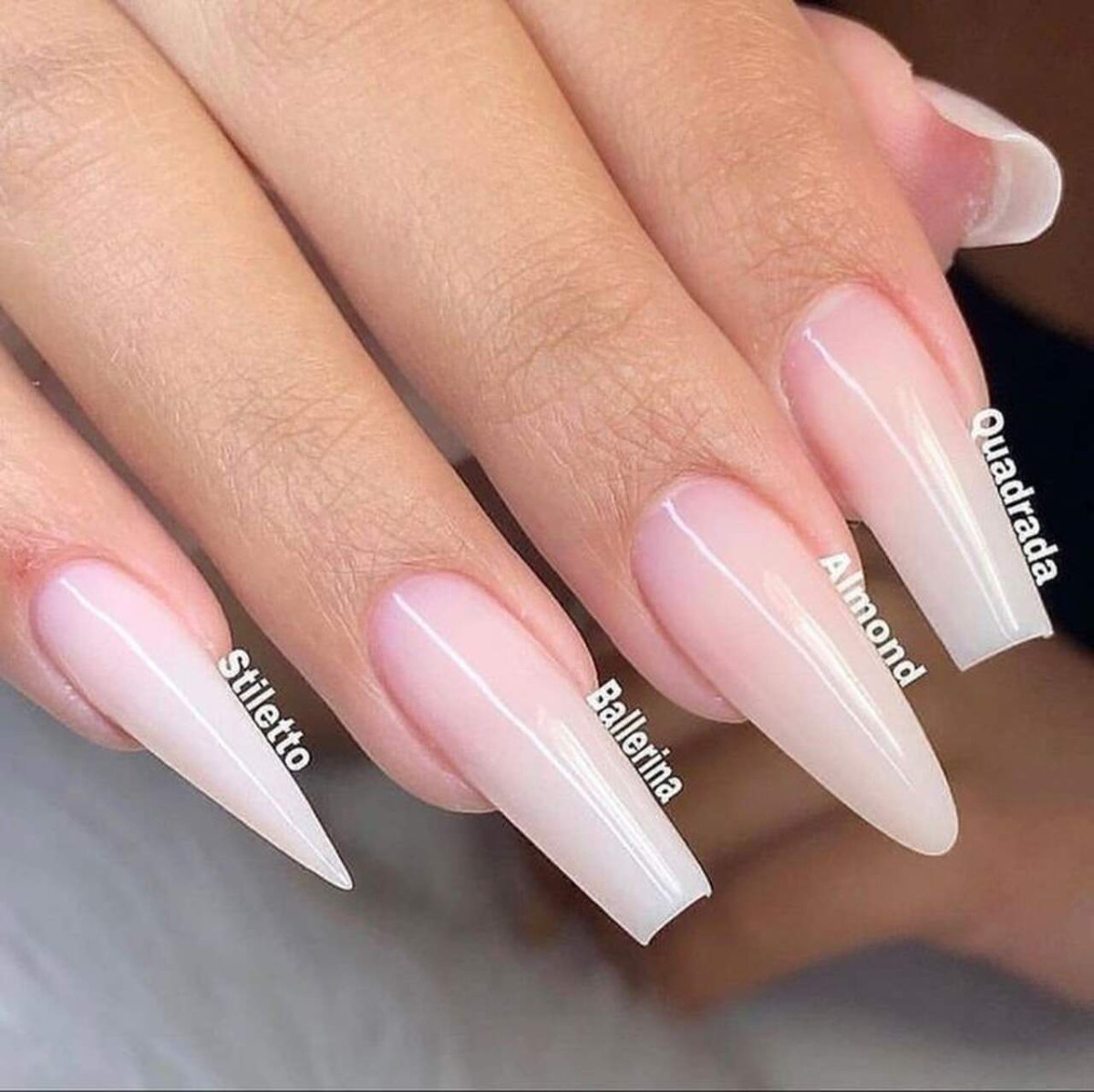formatos de unhas para alongamento