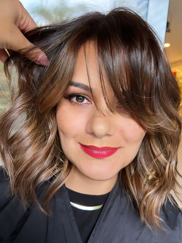 tipos de franja para cabelo ondulado