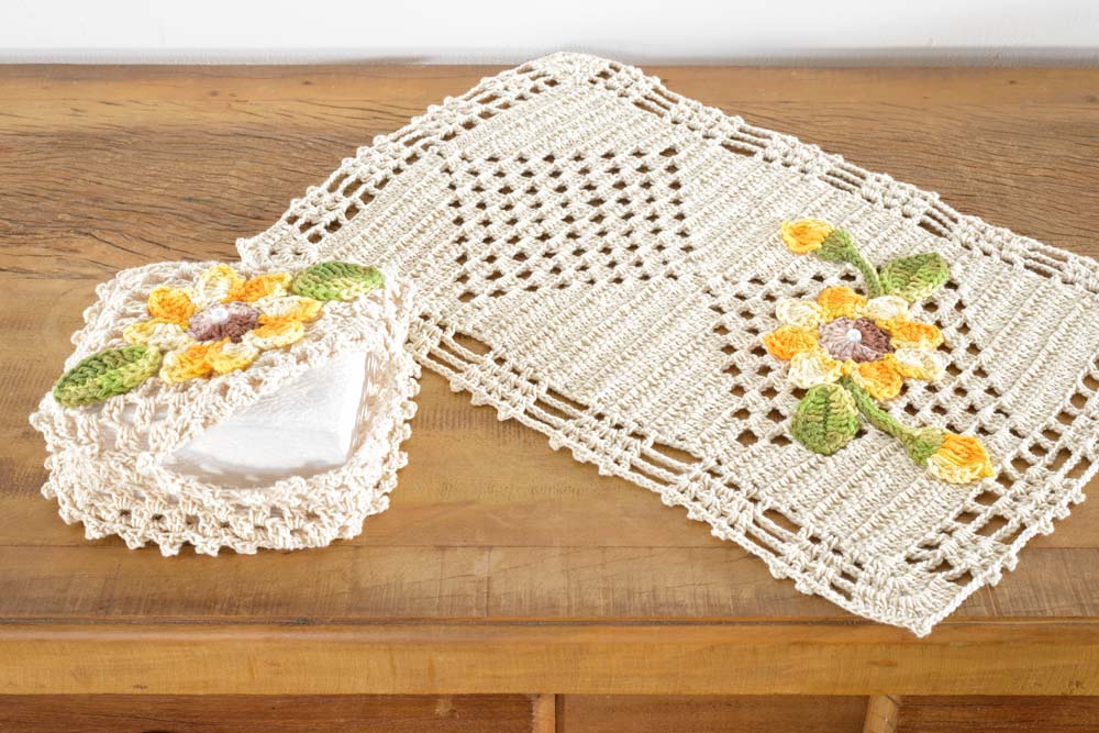 Onde encontrar toalhinhas de crochê exclusivas e personalizadas