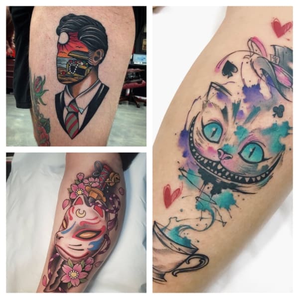 fotos de tatuagem de leão realista