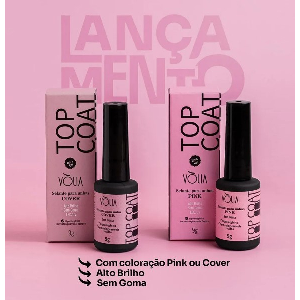 top coat para unhas francesinha