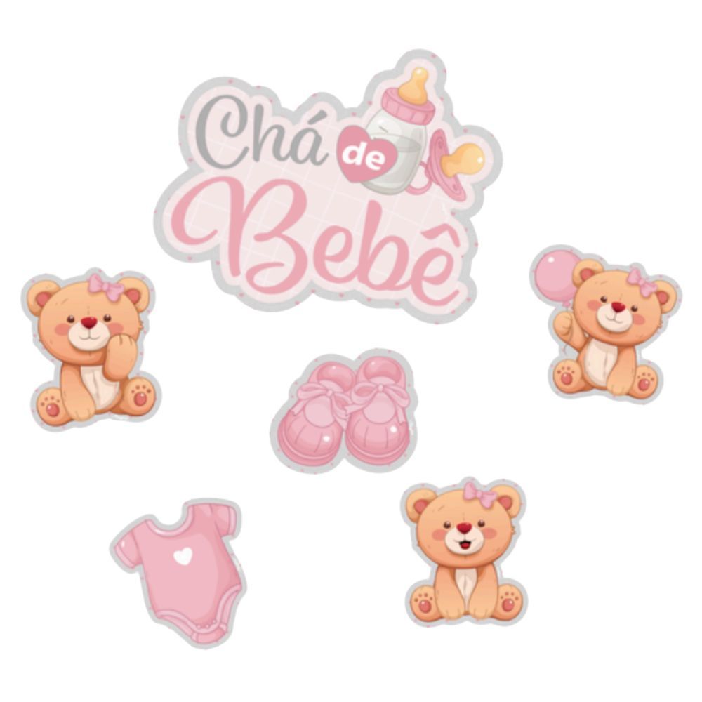 Onde Encontrar Modelos Gratuitos e Editáveis de Topo de Bolo para Chá de Bebê