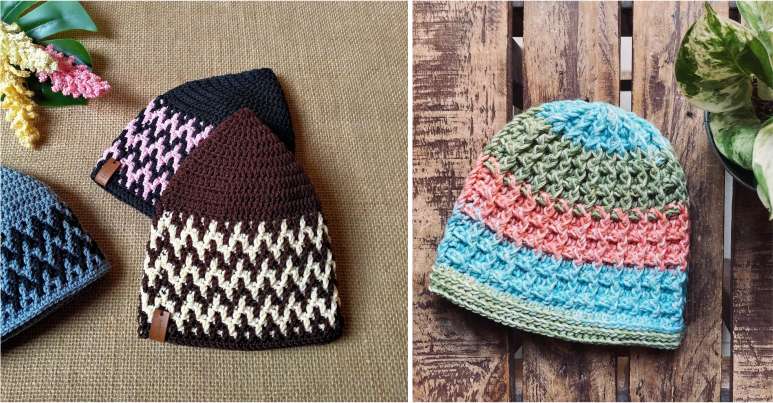 touca de croche masculina