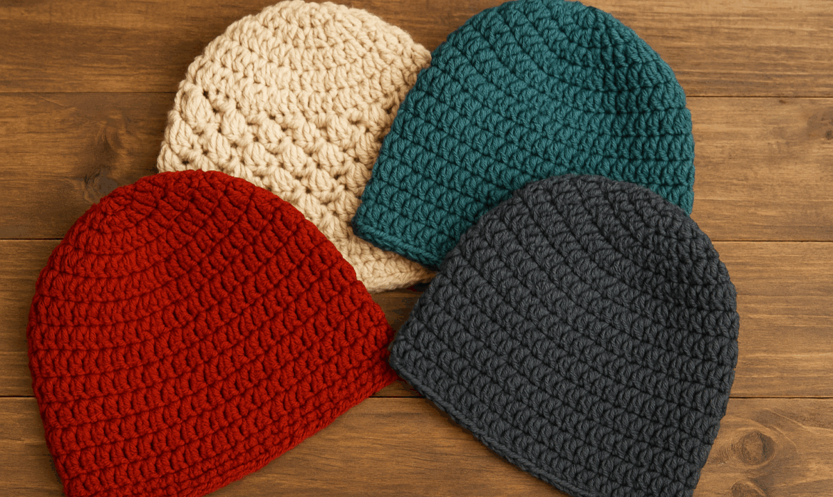 Os Melhores Fios e Agulhas para Toucas de Crochê Masculinas: Um Guia para Artesãos