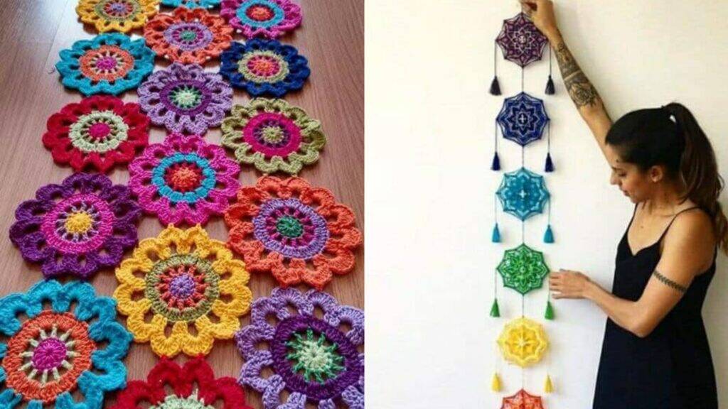 trabalho de croche em barbante