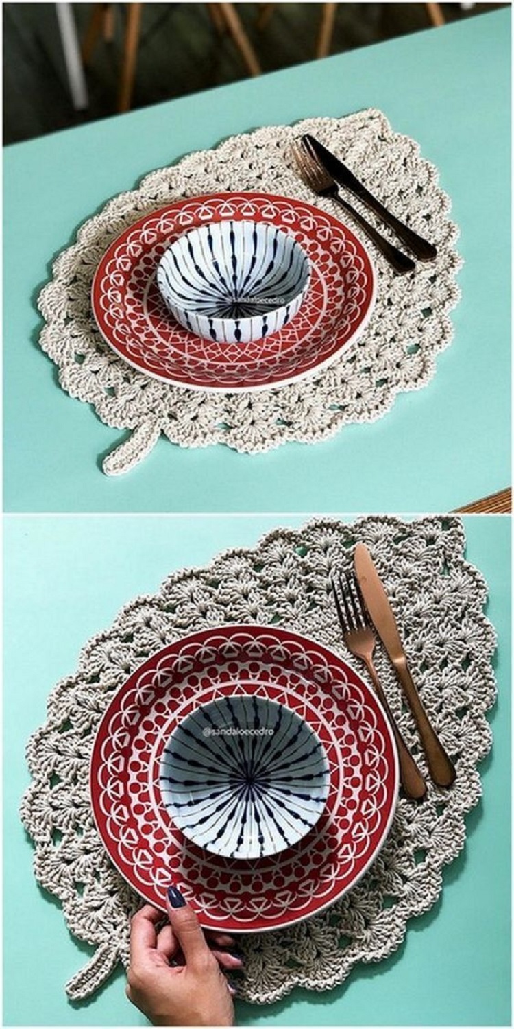 trabalho de croche em barbante