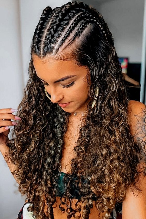 tranças para cabelo ondulado