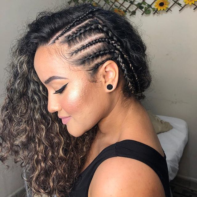 tranças para cabelo cacheado