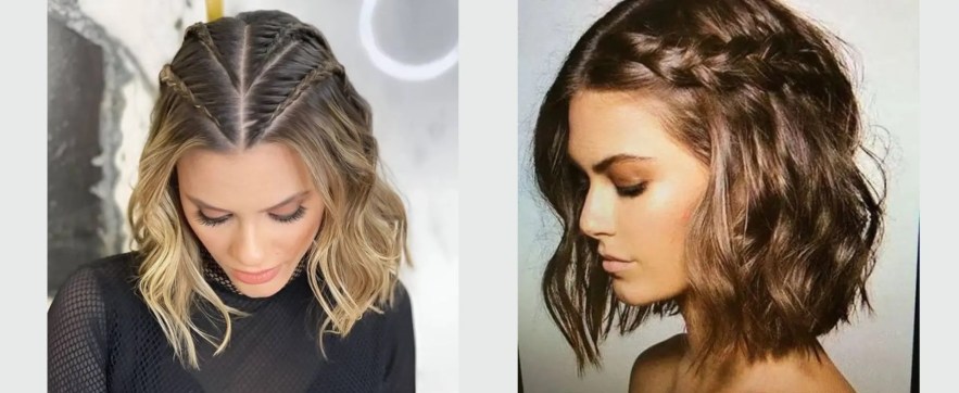 trança unicórnio cabelo curto