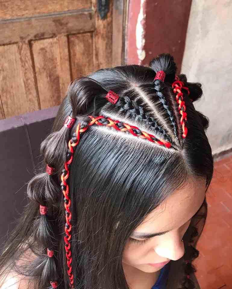 trança lateral simples cabelo liso