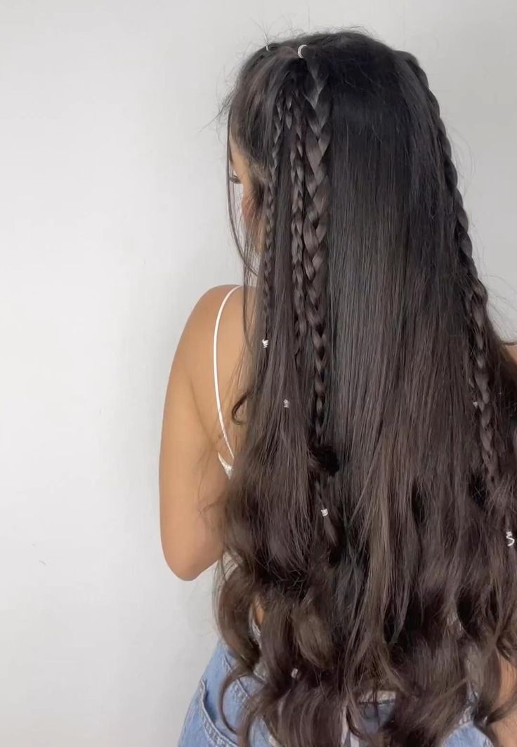 trança holandesa cabelo liso