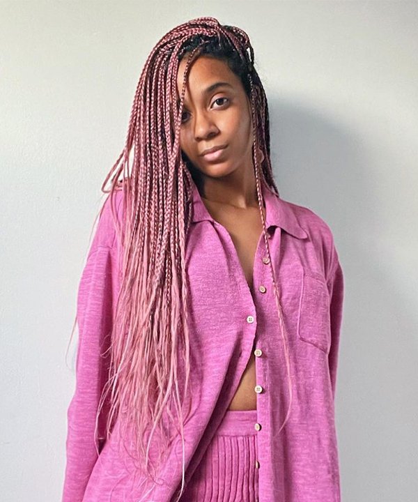 ideias de tranca nago com box braids