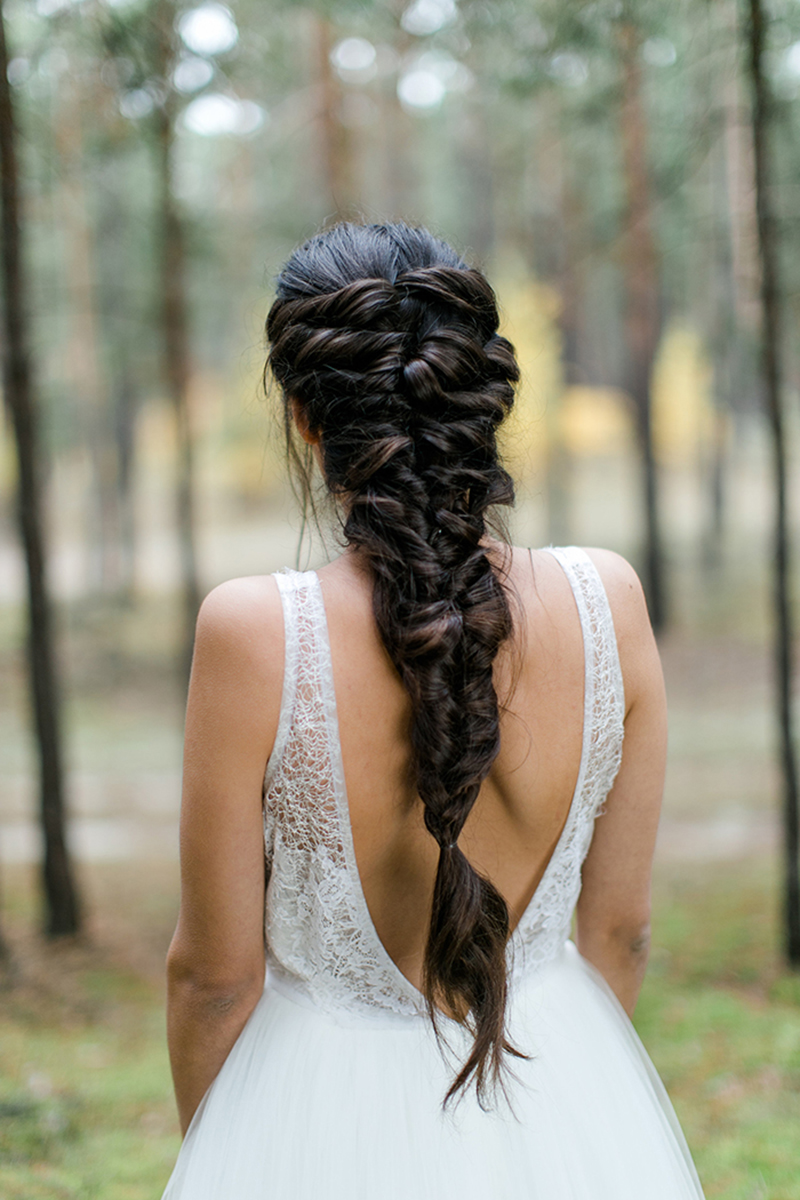 trança solta cabelo longo
