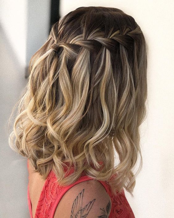 trança solta cabelo liso