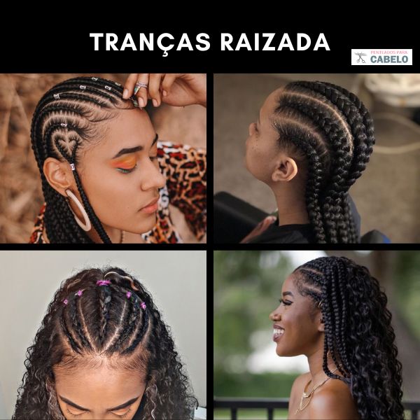 tranças com acessórios