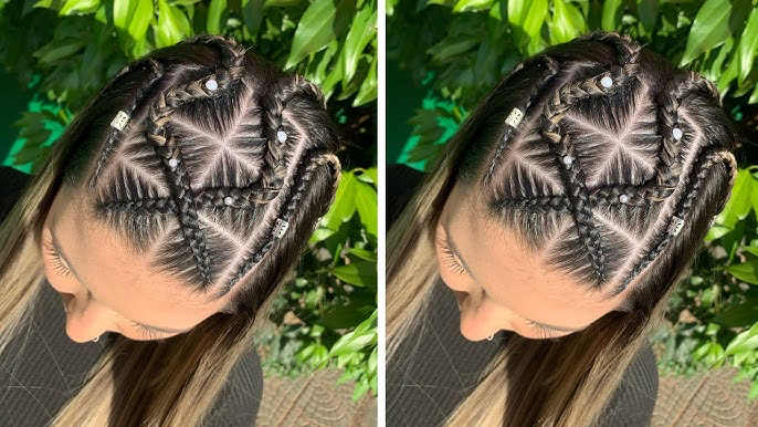 inspiração tranças nagô geométricas