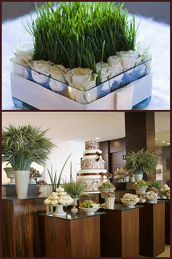 trigo artificial na decoração