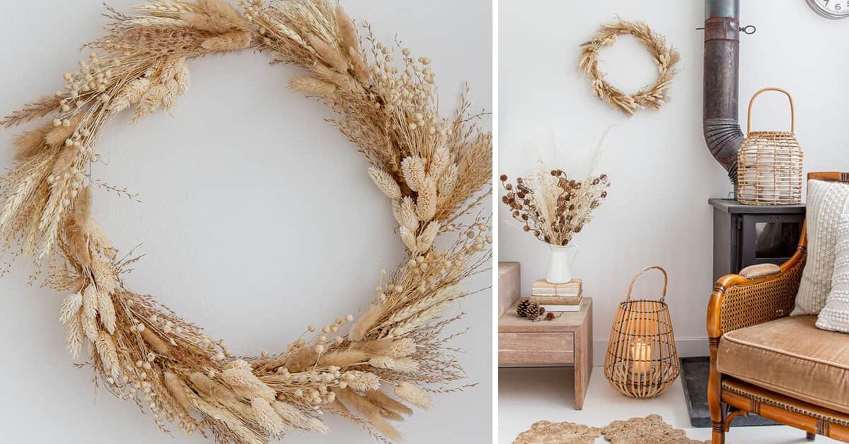 ideias criativas decoração com trigo