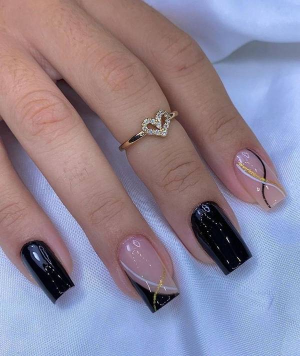ideias unhas de gel decoradas