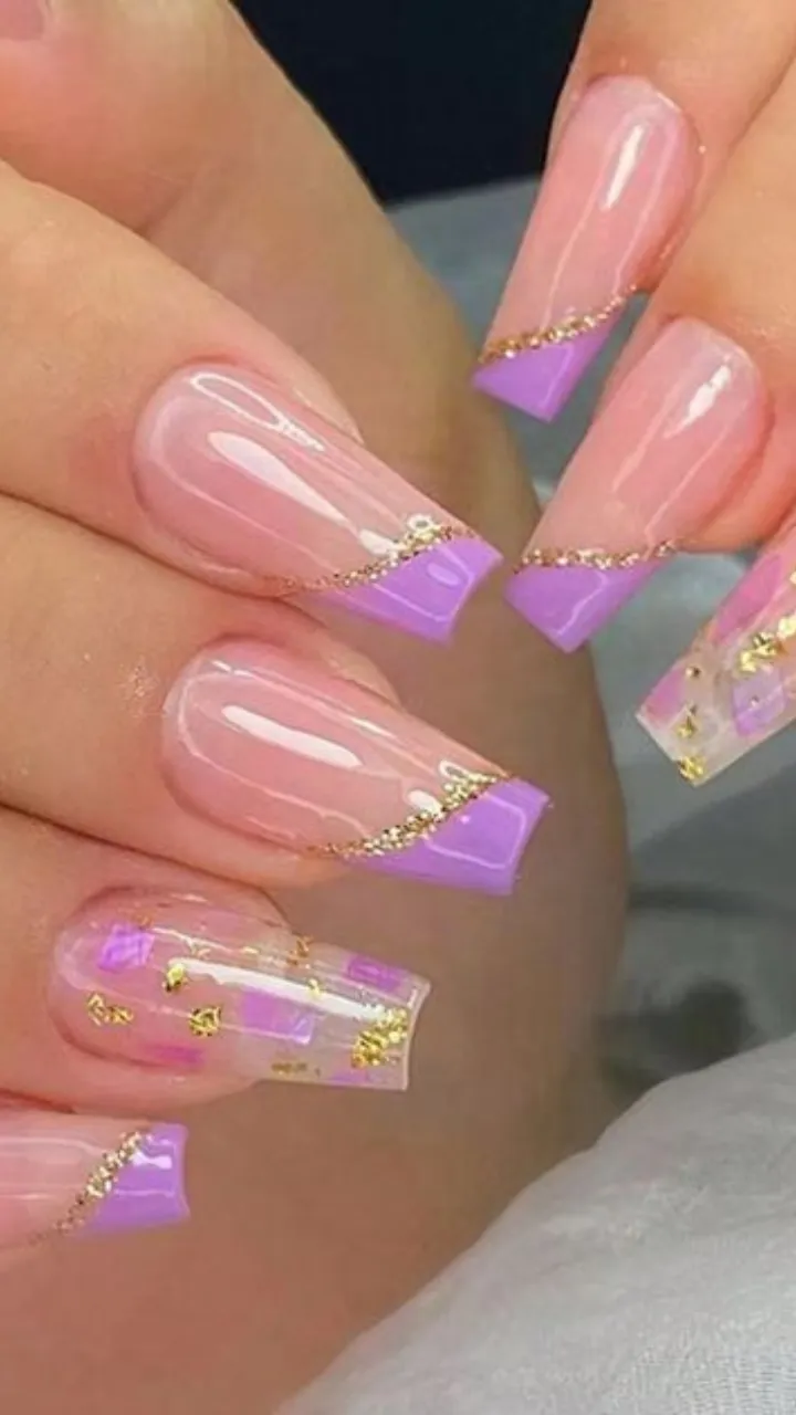 unha de gel rosa bailarina delicada