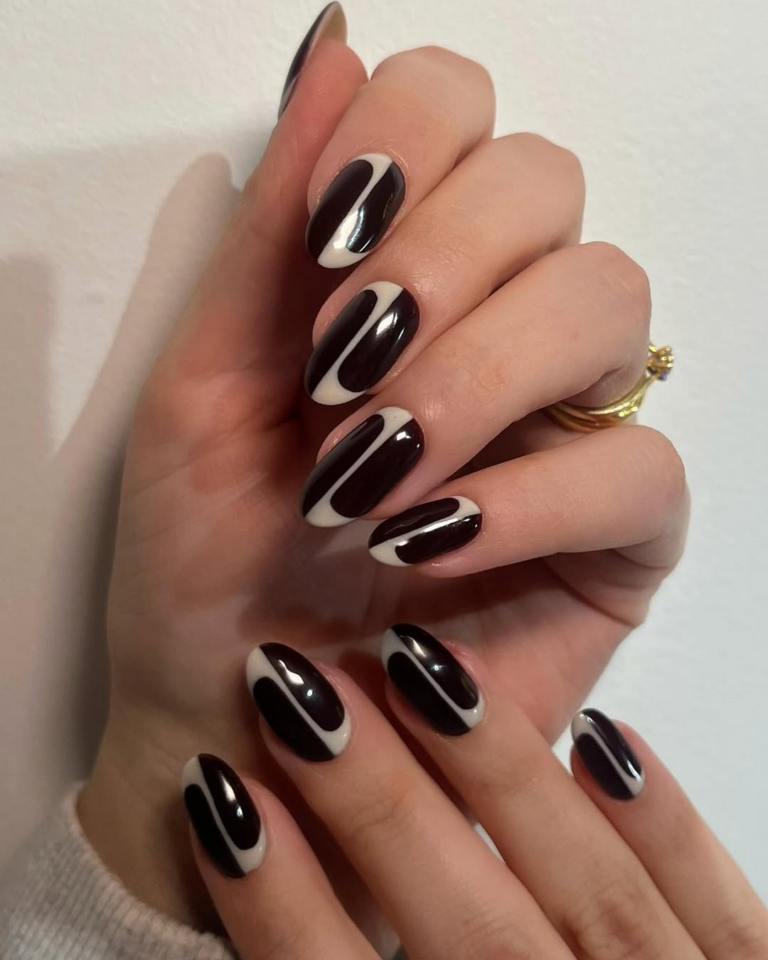 unha de gel marrom café com leite passo a passo