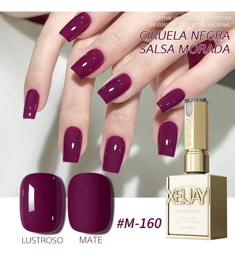 unhas de gel roxo para eventos festivos