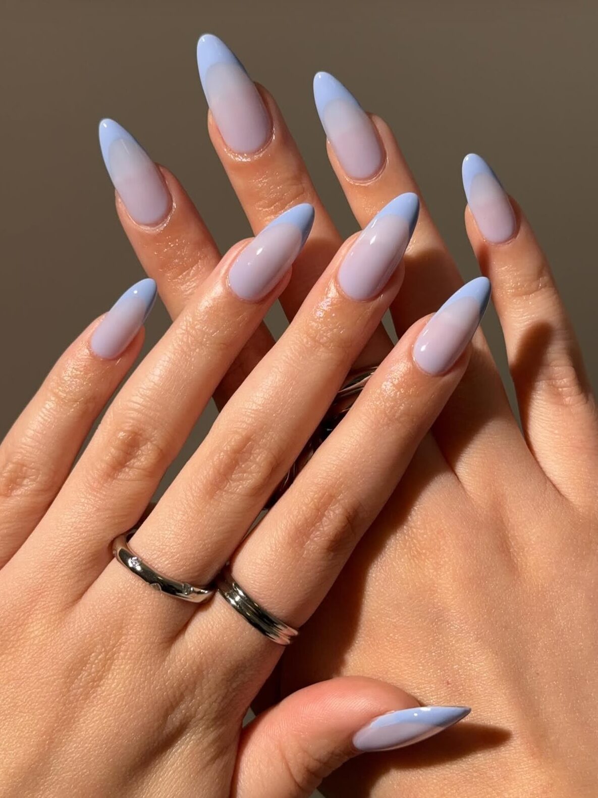 unha decorada azul bebe