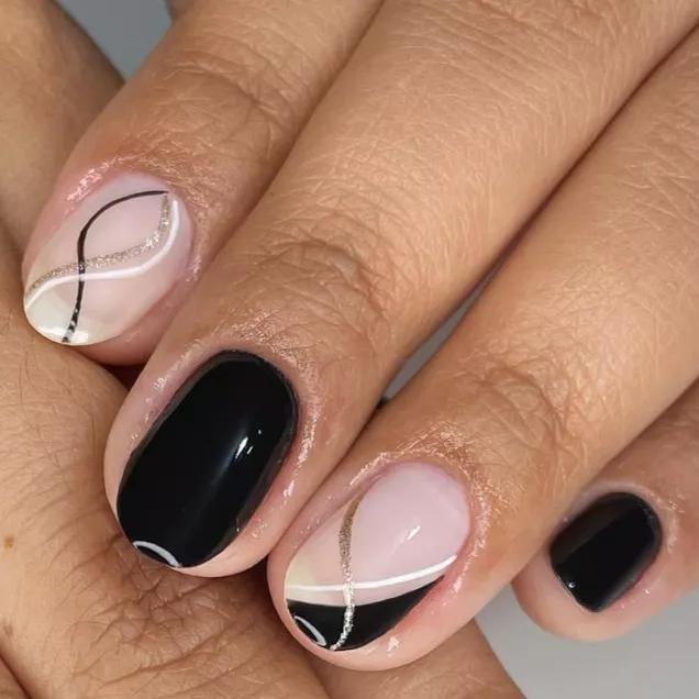 unha decorada delicadas em gel