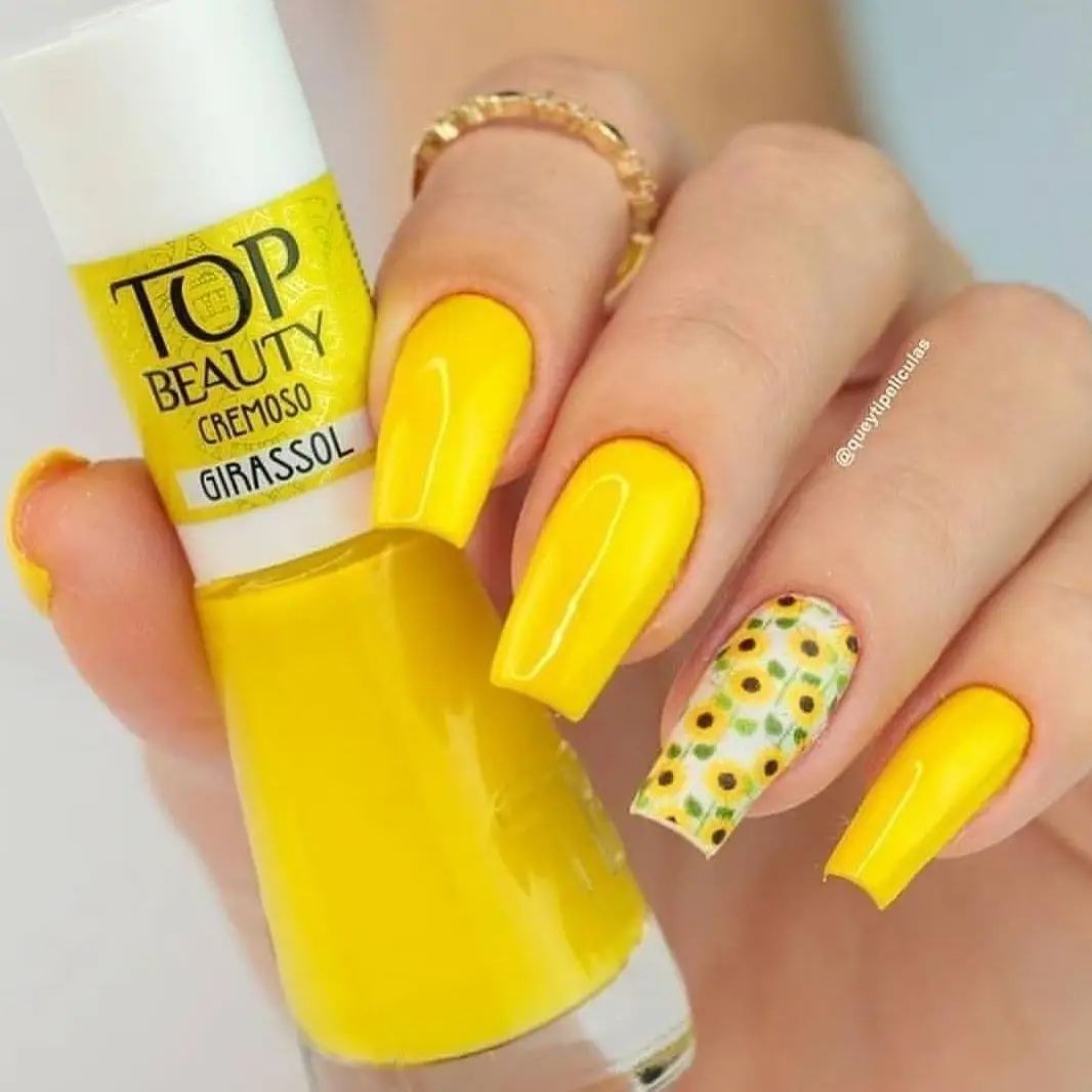 Tutorial completo: Unhas de girassol passo a passo