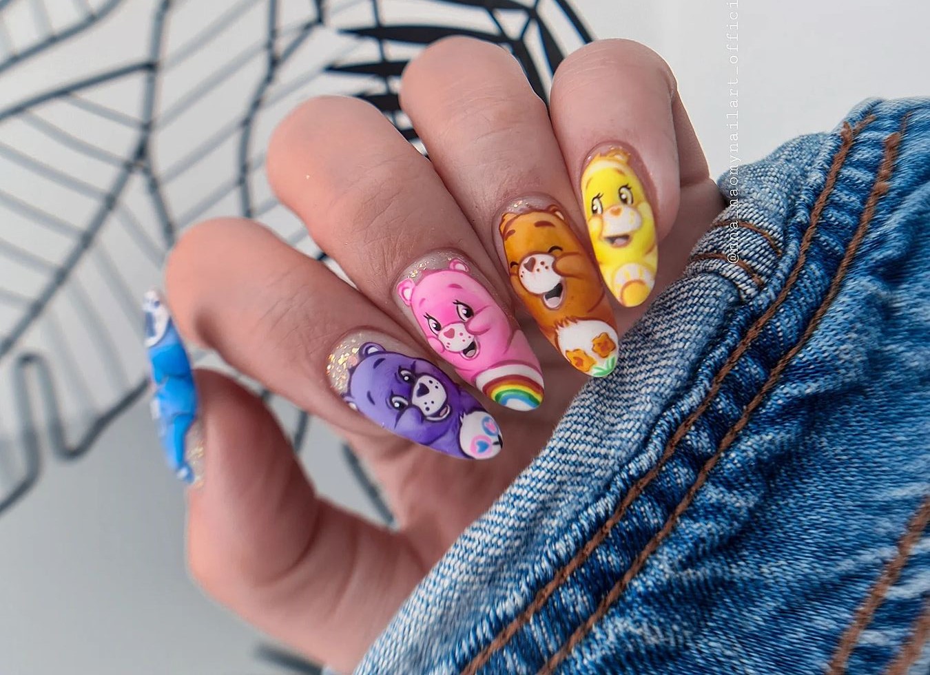 como fazer unha decorada kawaii com ursinho 3d