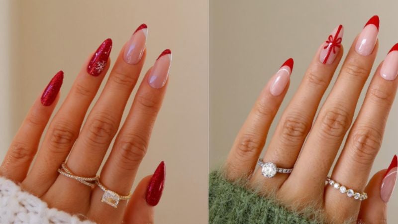 Pedrarias e Glitter: Como Adicionar Luxo às Suas Unhas Vermelhas