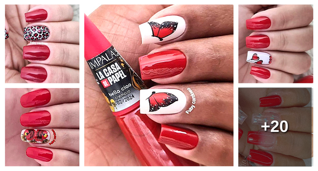 Unhas de Gel Vermelhas: Durabilidade e Estilo com Efeito Encapsulado