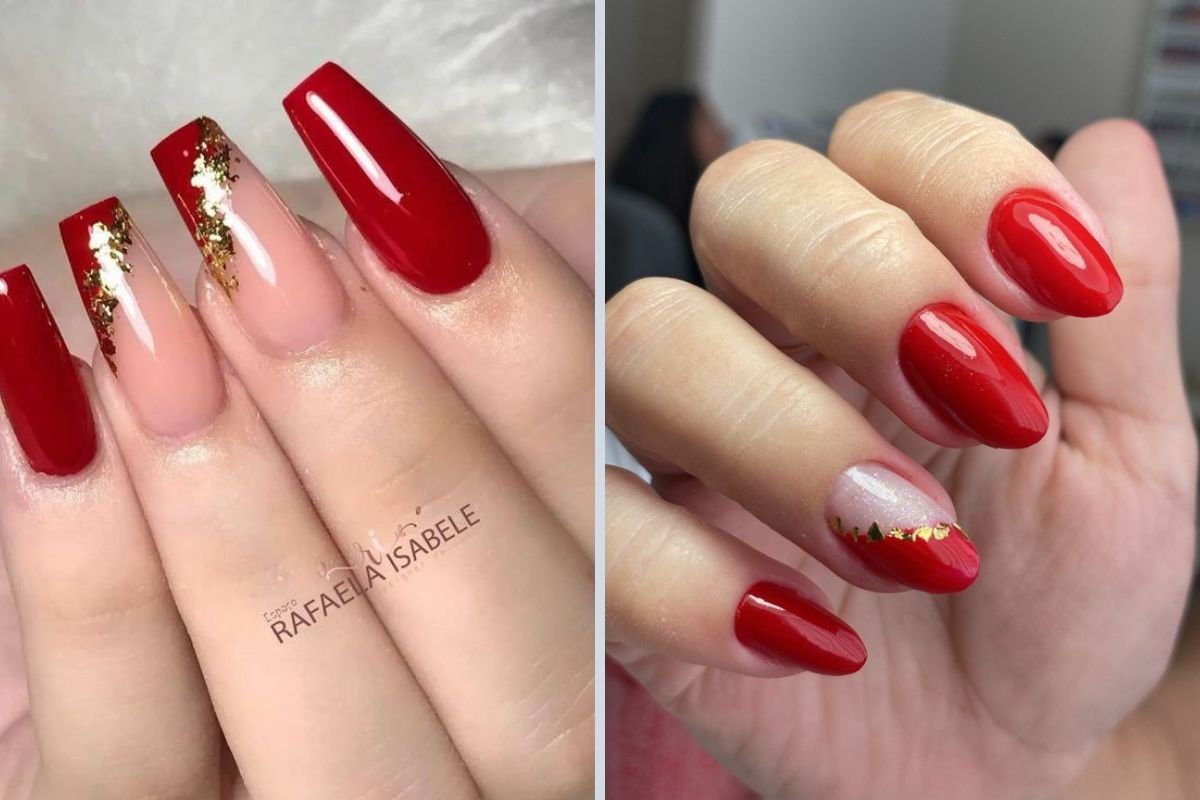 Nail Art Minimalista Vermelha: Elegância Discreta para Qualquer Ocasião