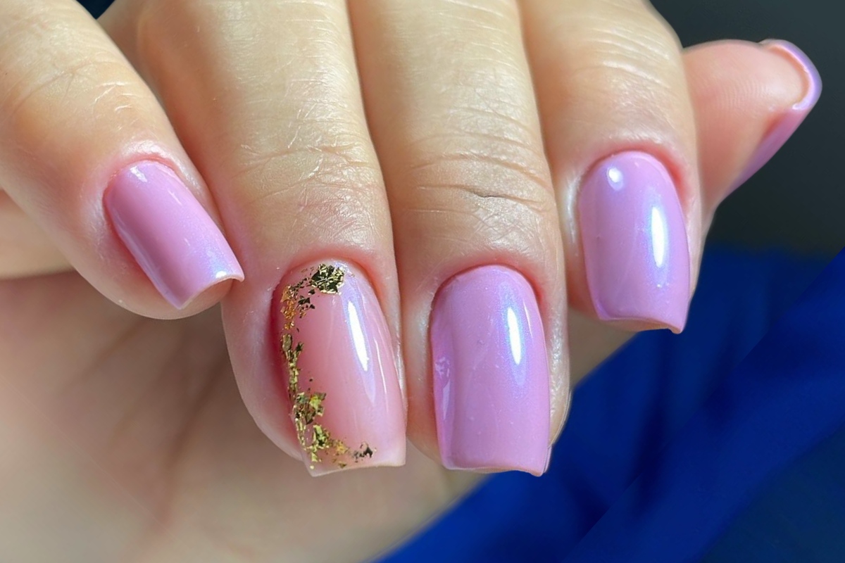 Unhas decoradas Pêssego (Peach Fuzz)