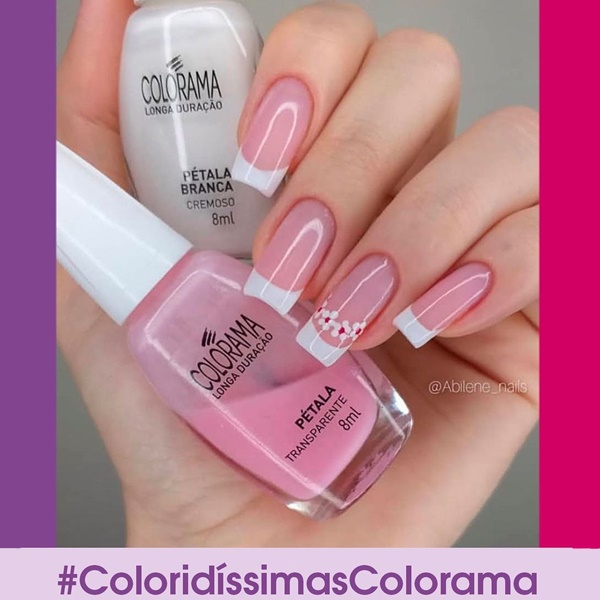 Unhas amendoadas decoradas