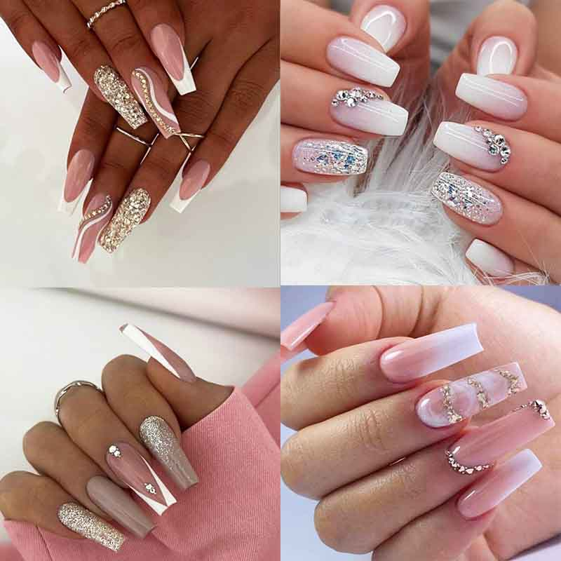 francesinha invertida em gel (moon nails)