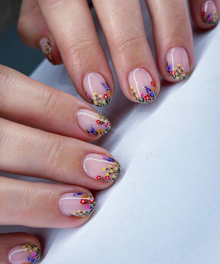 unha em gel degradê vs unhas em acrílico