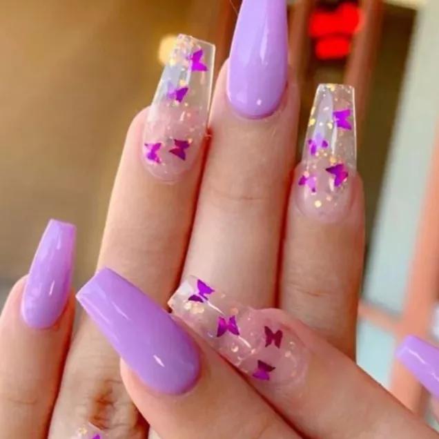 ideias unhas em gel decoradas