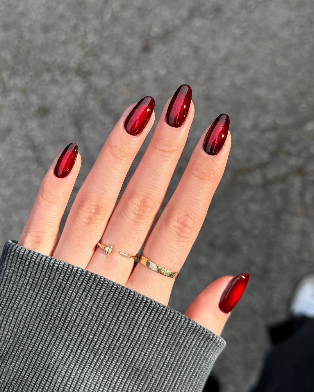 unha em gel vermelho vs acrigel qual escolher